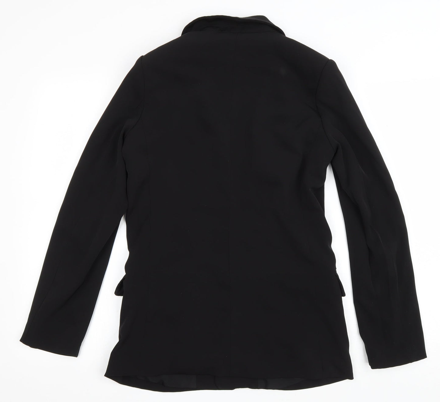H&M Womens Black Jacket Size 36 Tie