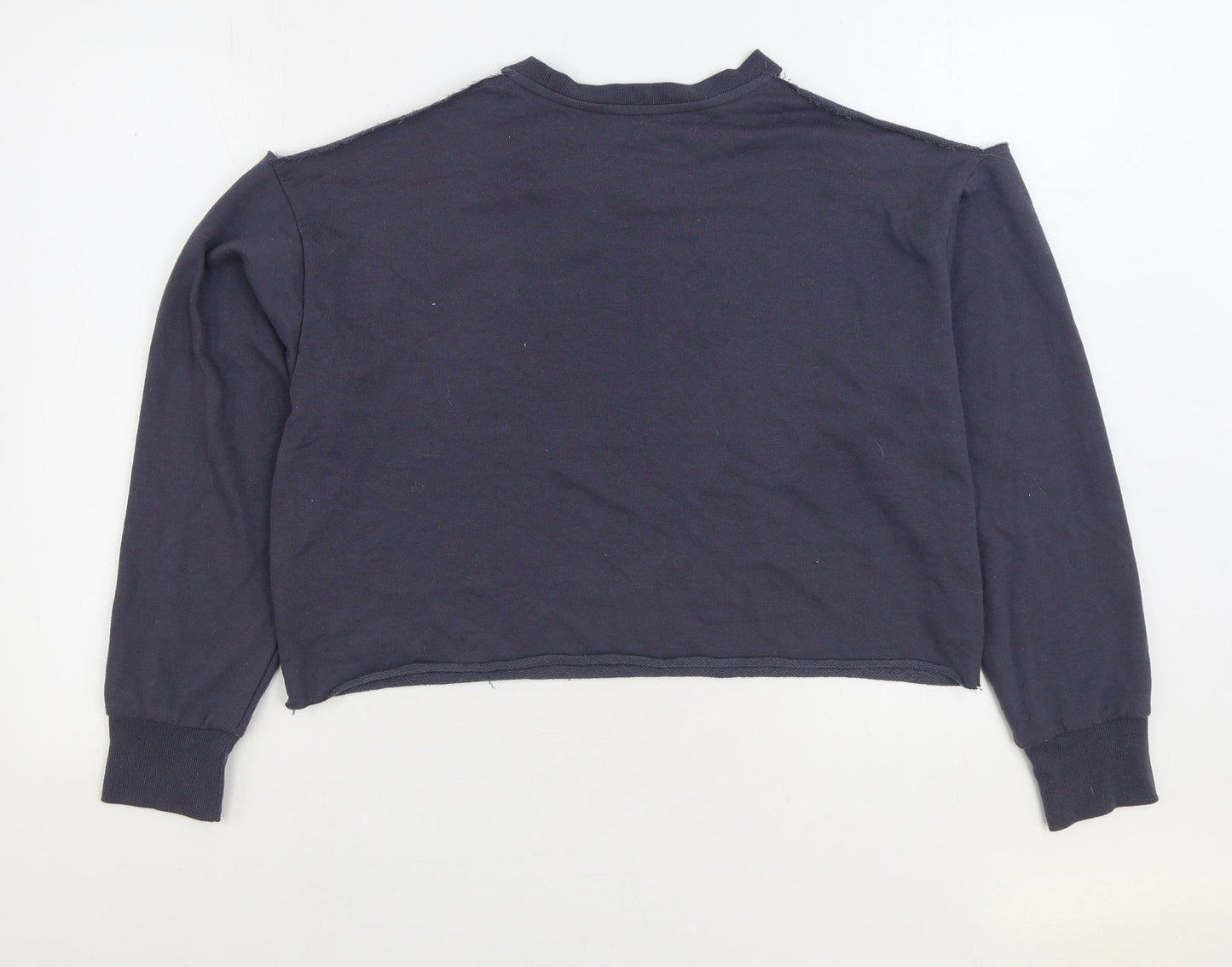 New Look Womens Grey Polyester Pullover Sweatshirt Size M Pullover