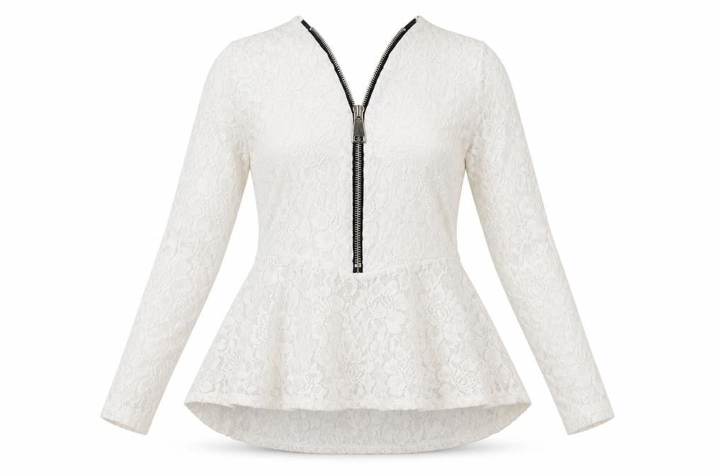 V London Womens White Polyester Basic Blouse Size S V-Neck