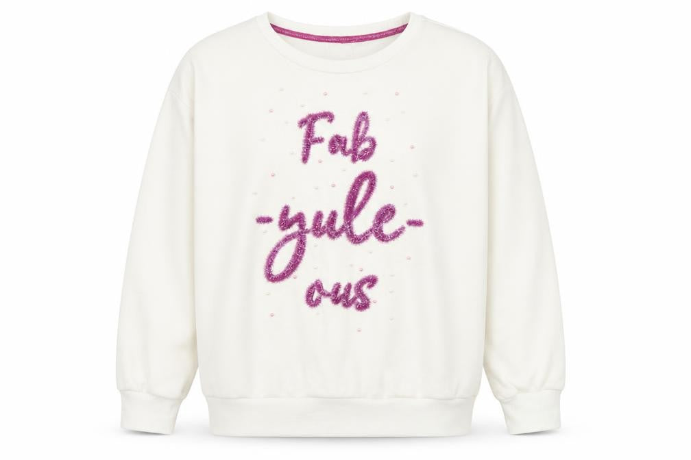 George Womens White Cotton Pullover Sweatshirt Size M Pullover
