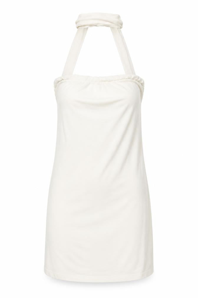 PRETTYLITTLETHING Womens White Polyester Basic Blouse Size 8 Halter