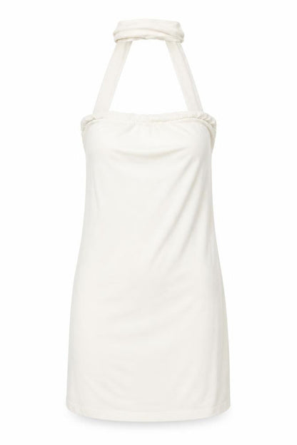 PRETTYLITTLETHING Womens White Polyester Basic Blouse Size 8 Halter