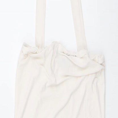 PRETTYLITTLETHING Womens White Polyester Basic Blouse Size 8 Halter