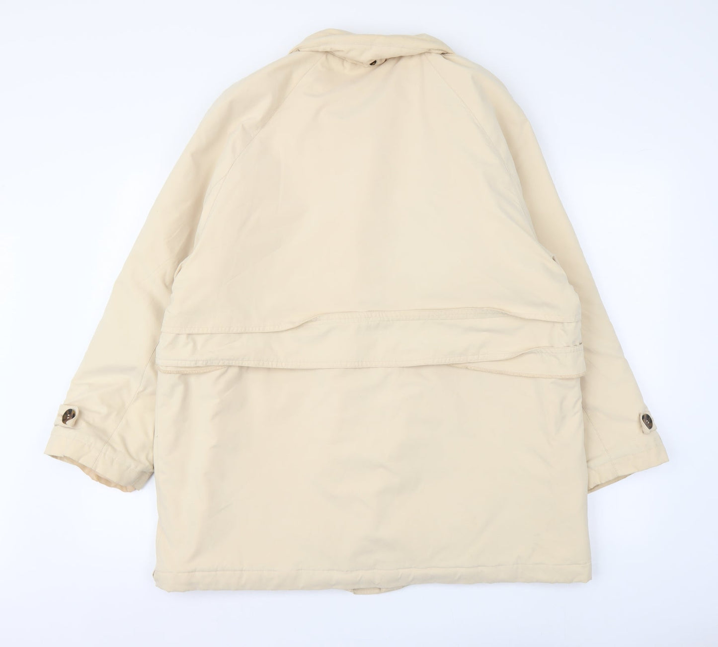 YS Womens Beige Jacket Coat Size XL Zip