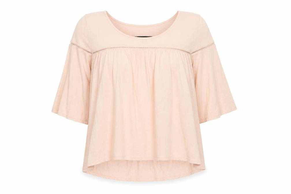 Atmosphere Womens Pink Viscose Basic Blouse Size 16 Scoop Neck