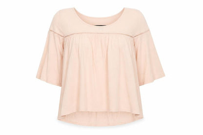 Atmosphere Womens Pink Viscose Basic Blouse Size 16 Scoop Neck