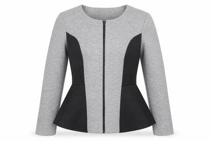 Topshop Womens Grey Jacket Size 10 Zip