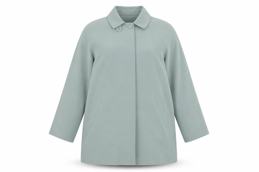 Berkertex Womens Green Jacket Coat Size 18 Button