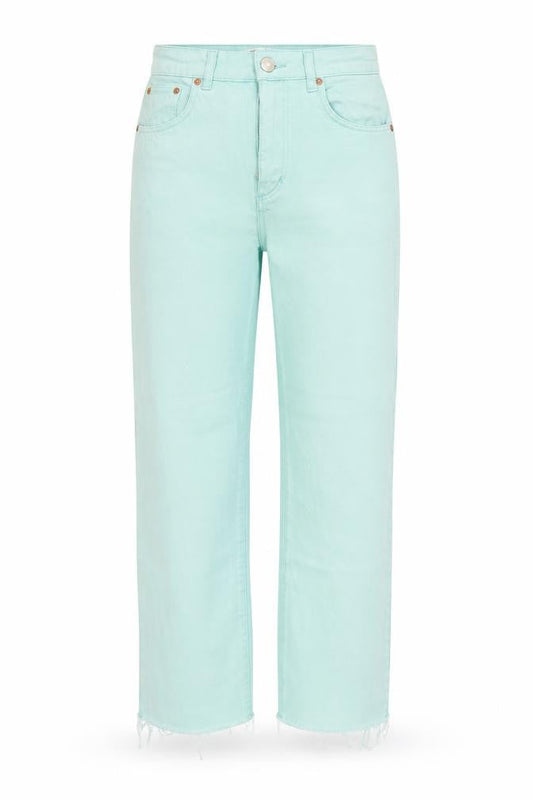 Pull&Bear Womens Blue Cotton Straight Jeans Size 4 L26 in Regular Button