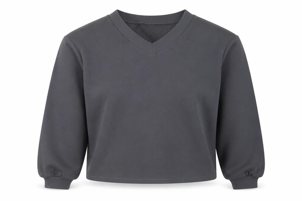 SheIn Womens Grey Polyester Pullover Sweatshirt Size M Pullover