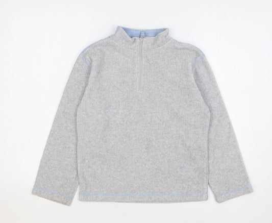 Ladybird Boys Grey Polyester Pullover Sweatshirt Size 9-10 Years Zip
