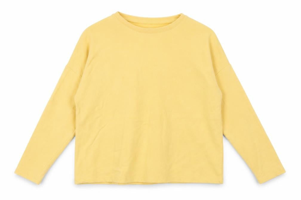 Pull&Bear Womens Yellow Cotton Pullover Sweatshirt Size S Pullover