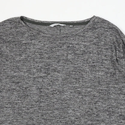 Next Womens Grey Round Neck Polyester Pullover Jumper Size 14