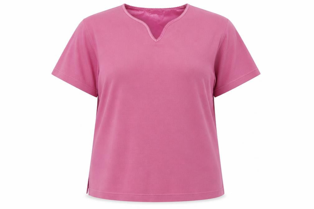Papaya Womens Pink V-Neck Acrylic Pullover Jumper Size 16