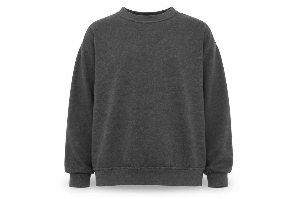 Uneek Womens Grey Cotton Pullover Sweatshirt Size M