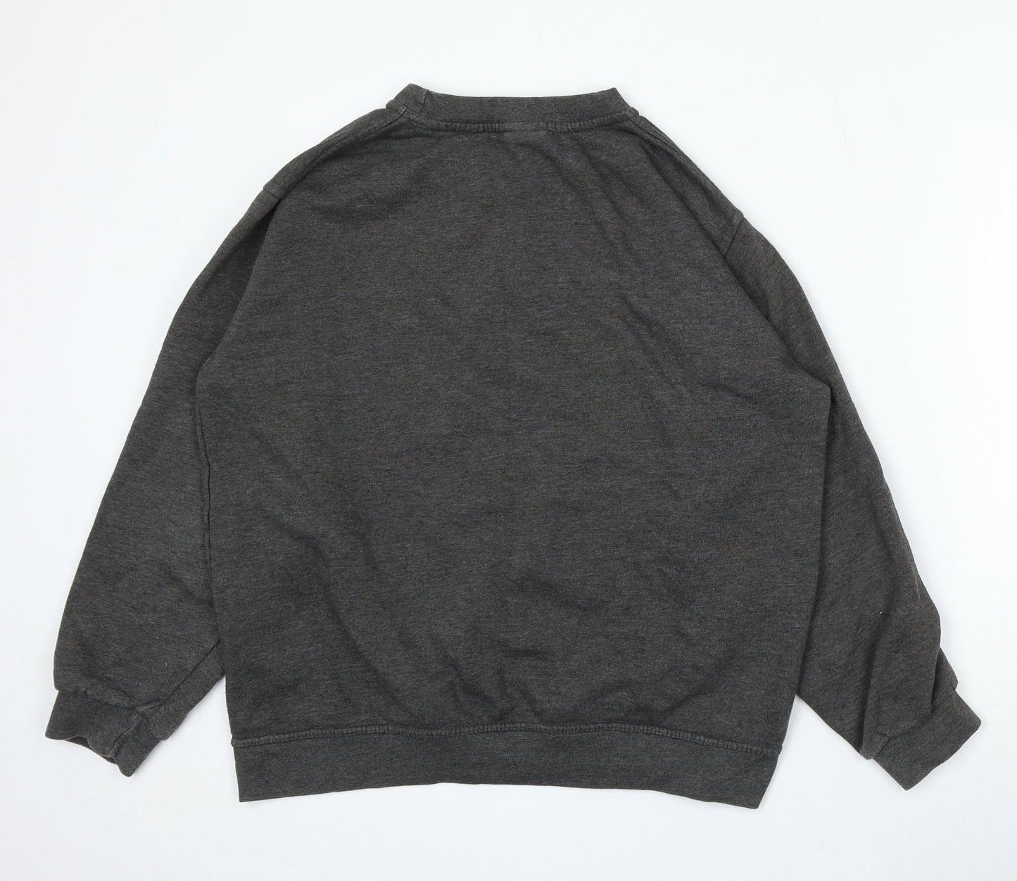 Uneek Womens Grey Cotton Pullover Sweatshirt Size M