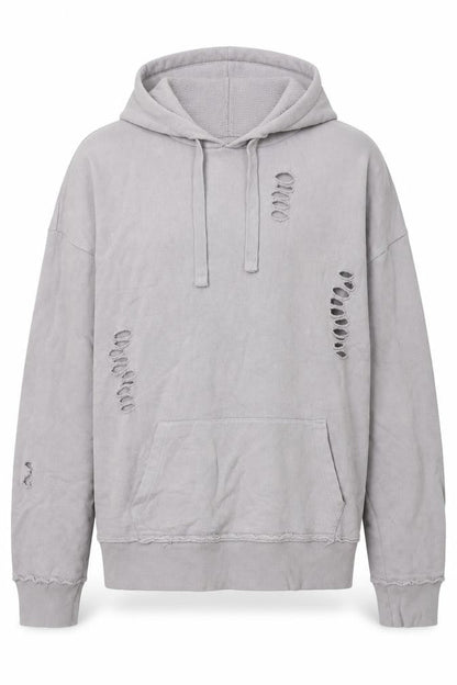 River Island Mens Grey Cotton Pullover Hoodie Size XS