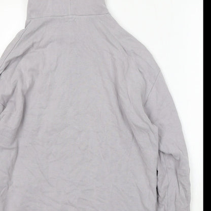River Island Mens Grey Cotton Pullover Hoodie Size XS