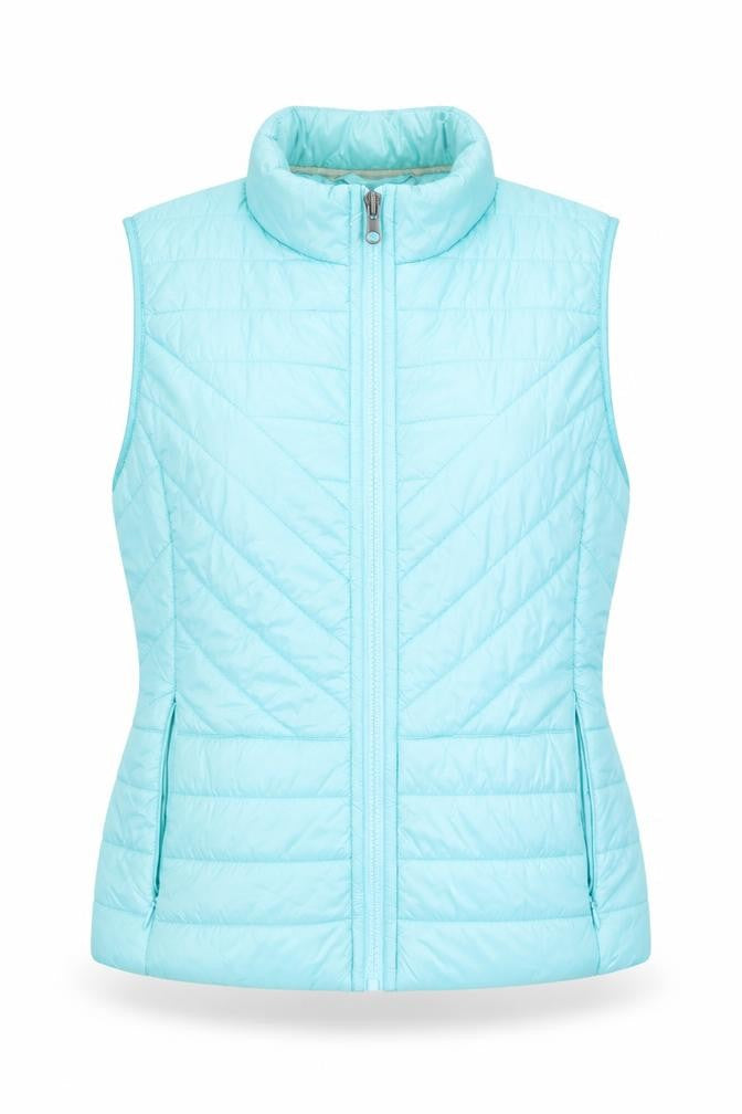 Olsen Womens Blue Gilet Jacket Size 8 Zip