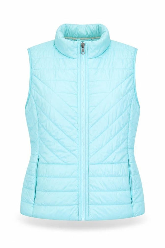 Olsen Womens Blue Gilet Jacket Size 8 Zip