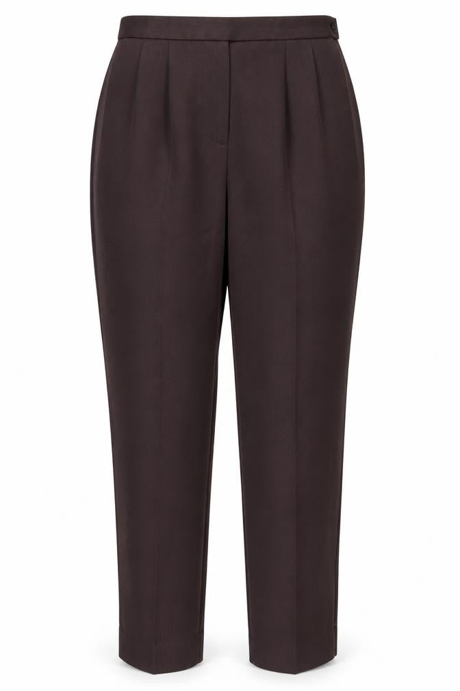 Sarah Hamilton Womens Purple Polyester Trousers Size 14 L29 in Regular Zip