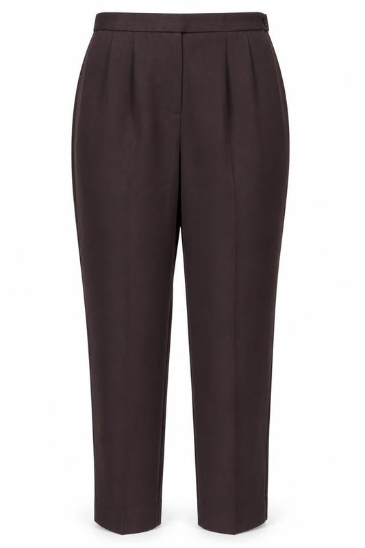Sarah Hamilton Womens Purple Polyester Trousers Size 14 L29 in Regular Zip