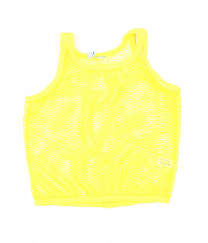 Preloved Atmoshphere Womens Yellow Polyester Basic Tank Size 14 Scoop Neck - Front