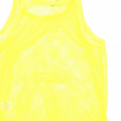 Preloved Atmoshphere Womens Yellow Polyester Basic Tank Size 14 Scoop Neck - Label