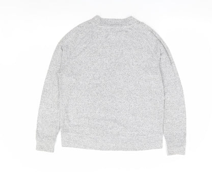 F&F Womens Grey Viscose Pullover Sweatshirt Size 12 Pullover - Lounge Top