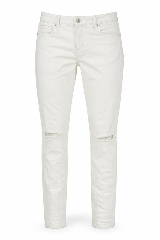 Denim & Co. Womens White Cotton Skinny Jeans Size 6 L30 in Regular Zip