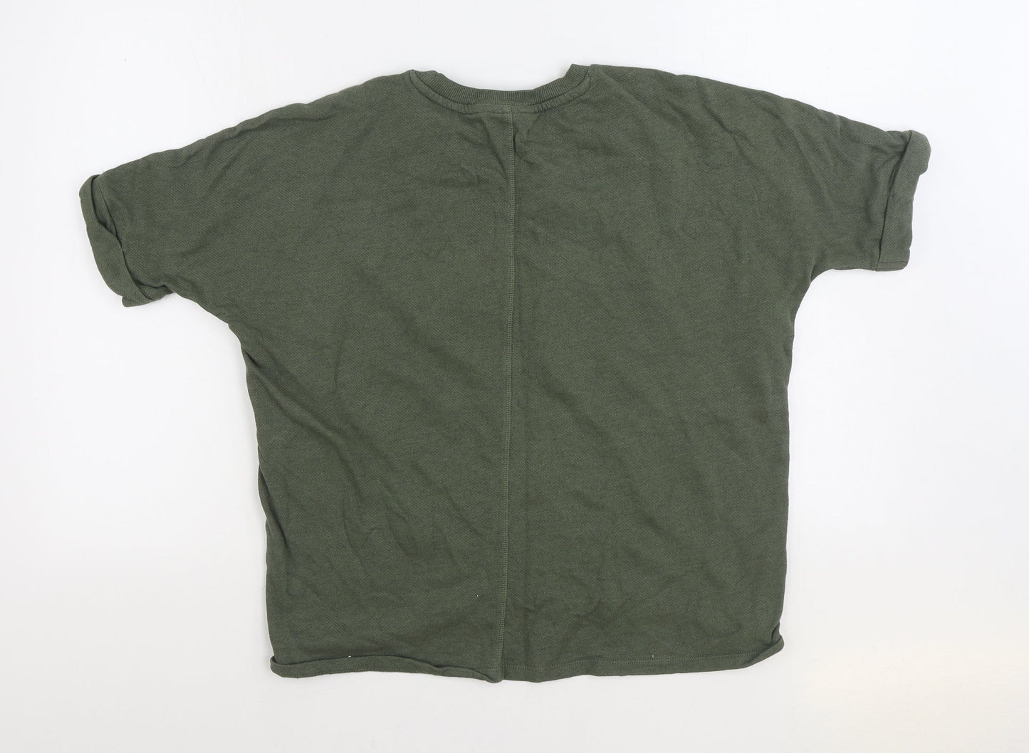 Anko Womens Green Cotton Pullover Sweatshirt Size 10 Pullover