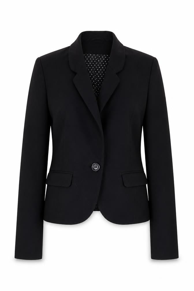 H&M Womens Black Polyester Jacket Suit Size 4
