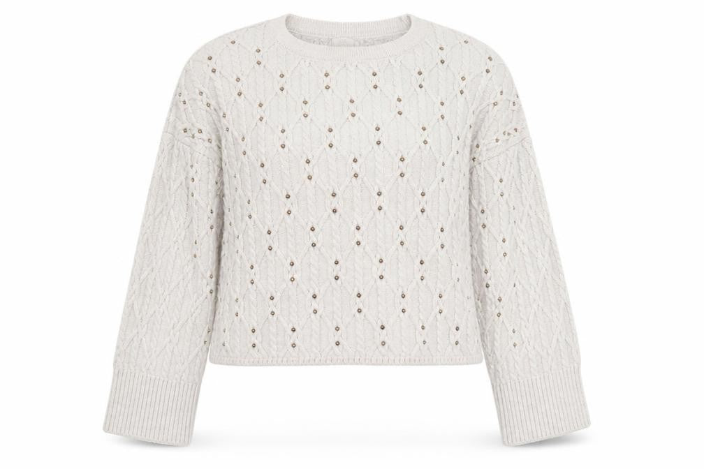 River Island Womens Grey Round Neck Acrylic Pullover Jumper Size M