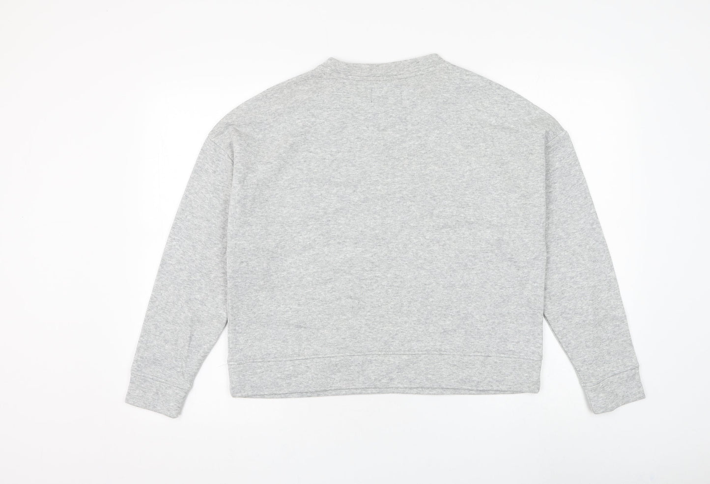 Pieces Womens Grey Cotton Pullover Sweatshirt Size XS Pullover