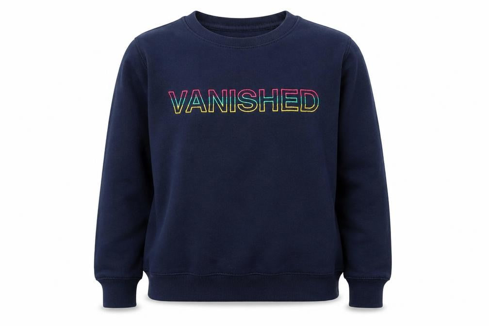 Pull&Bear Womens Blue Cotton Pullover Sweatshirt Size S Pullover - Vanished