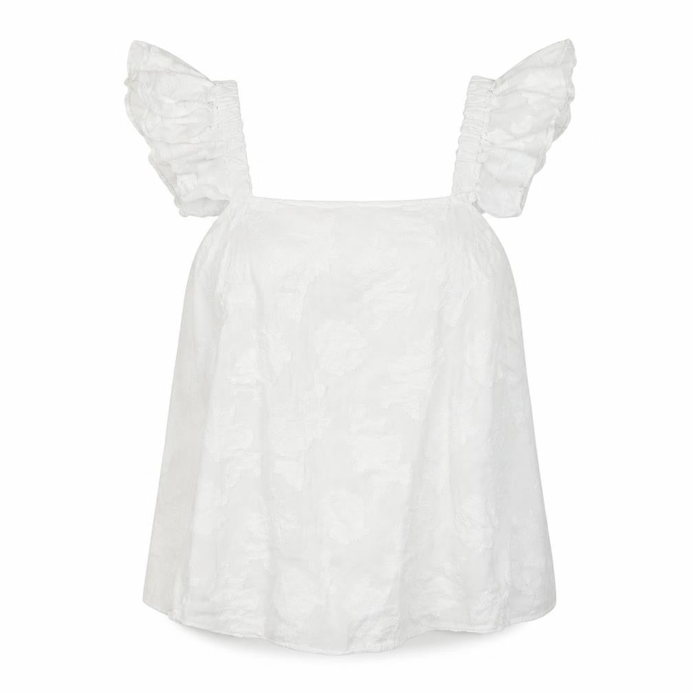 Gallery Womens White Viscose Basic Blouse Size 12 Square Neck