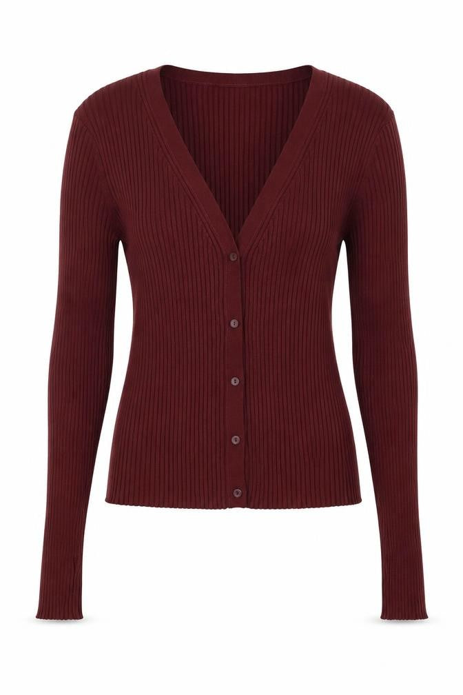 H&M Womens Purple V-Neck Viscose Cardigan Jumper Size M