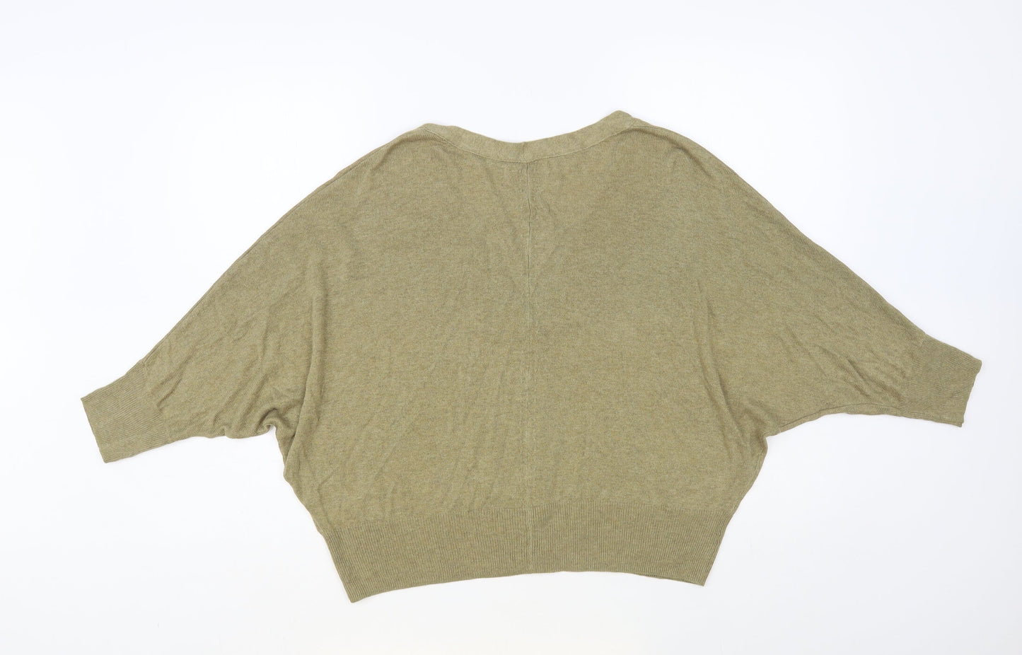 Per Una Womens Beige V-Neck Viscose Cardigan Jumper Size L