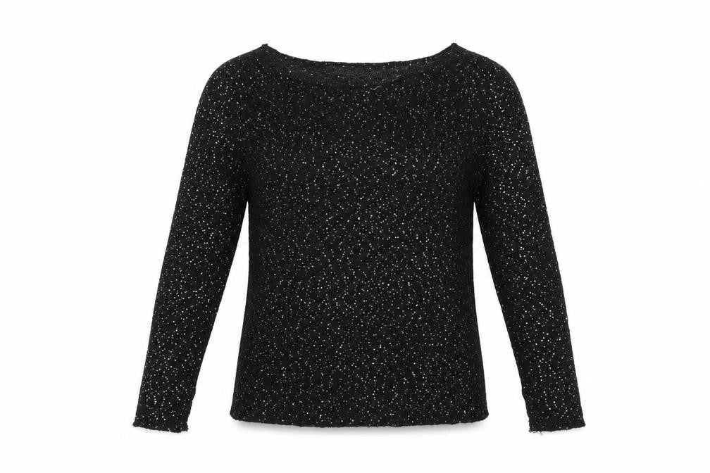 Zara Womens Black Boat Neck Polyester Pullover Jumper Size M