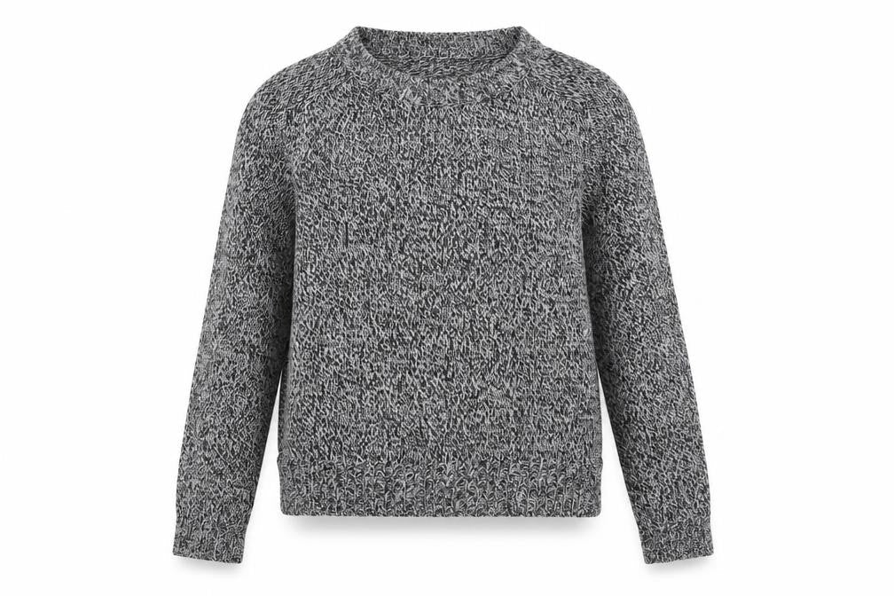 H&M Womens Grey Crew Neck Acrylic Pullover Jumper Size XS