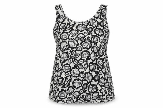 Atmosphere Womens Multicoloured Floral Viscose Basic Tank Size 12 Round Neck