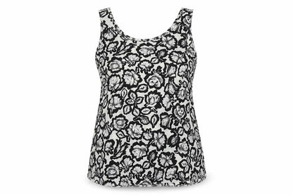 Atmosphere Womens Multicoloured Floral Viscose Basic Tank Size 12 Round Neck