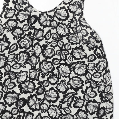 Atmosphere Womens Multicoloured Floral Viscose Basic Tank Size 12 Round Neck