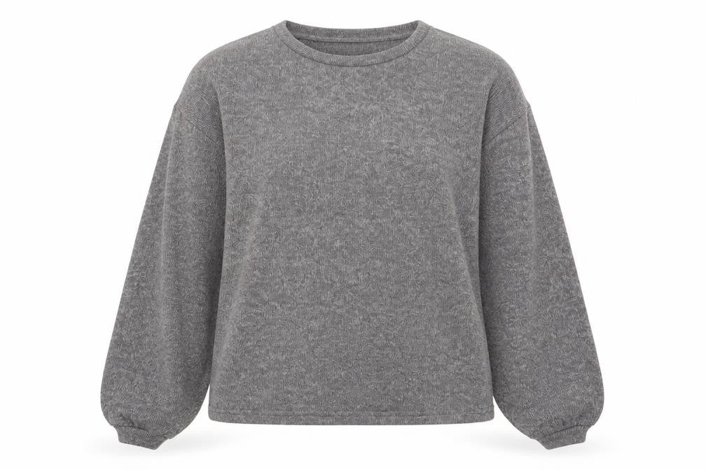New Look Womens Grey Polyester Pullover Sweatshirt Size M Pullover