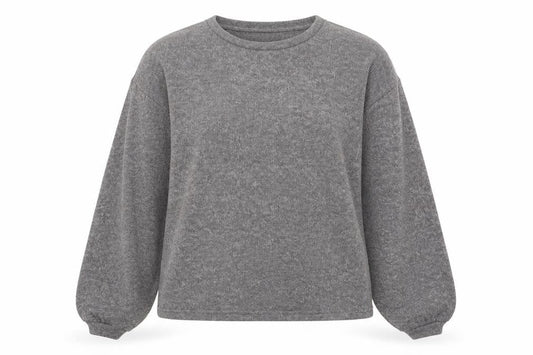 New Look Womens Grey Polyester Pullover Sweatshirt Size M Pullover
