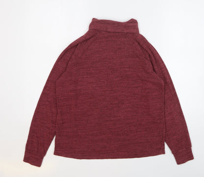 Next Womens Red Roll Neck Viscose Pullover Jumper Size 10