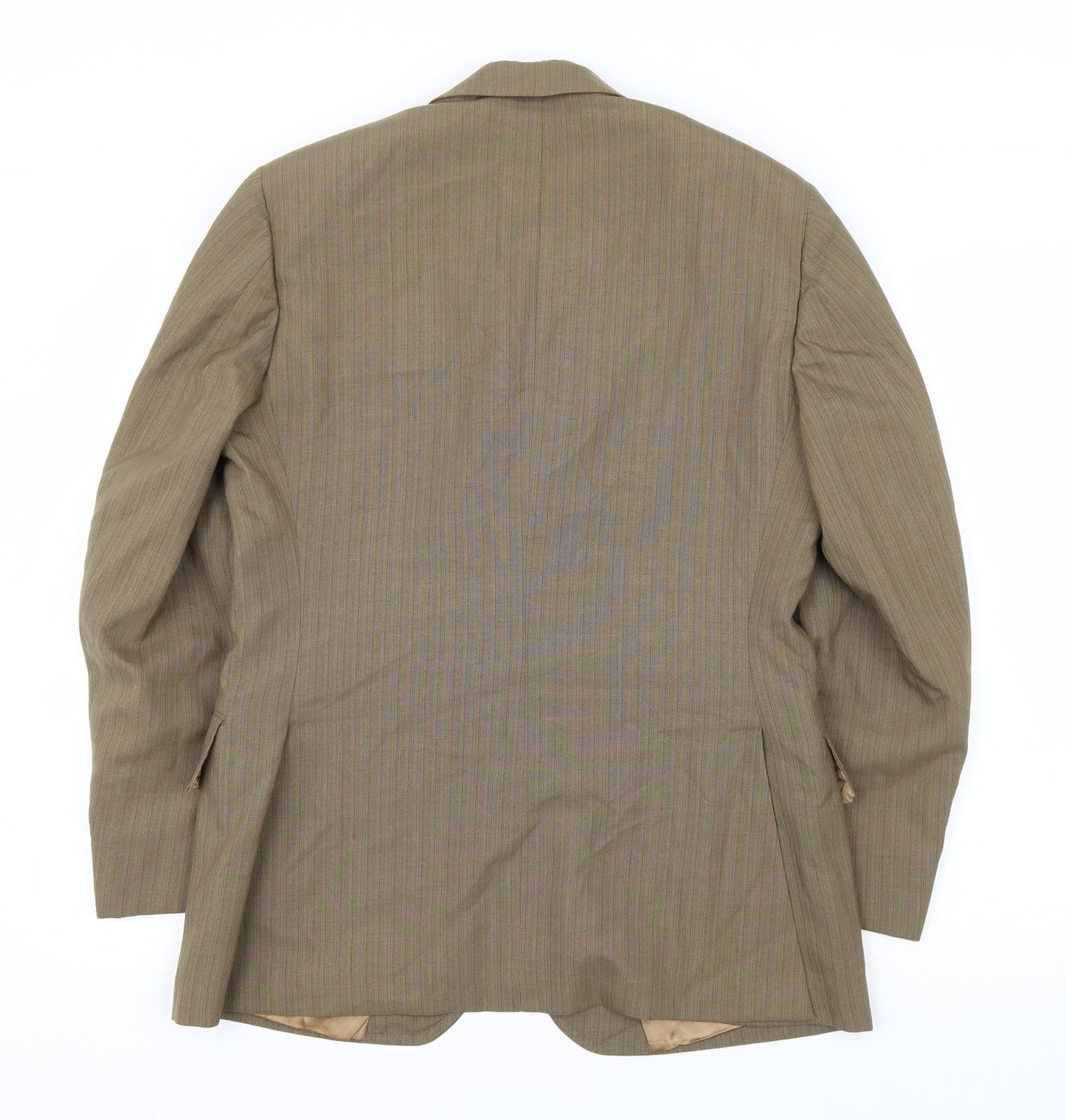 Charles Blades Mens Brown Polyester Jacket Suit Jacket Size 36