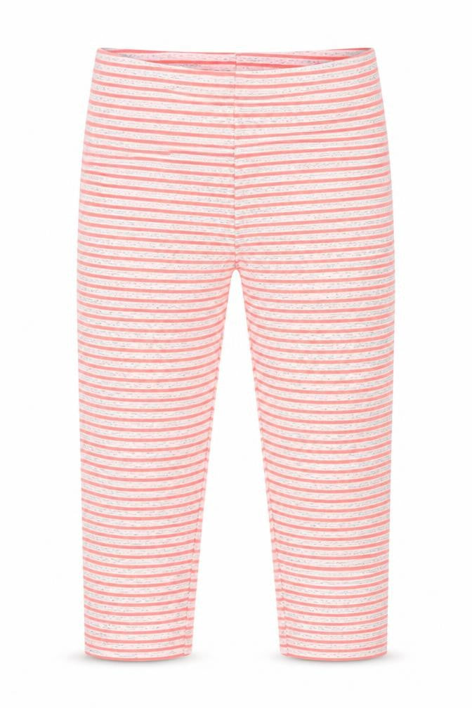 NEXT Girls Orange Striped Polyester Jegging Trousers Size 9 Months Regular