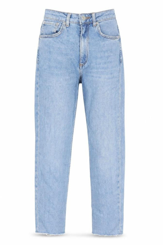 ASOS Womens Blue Cotton Straight Jeans Size 28 in L26 in Regular Zip