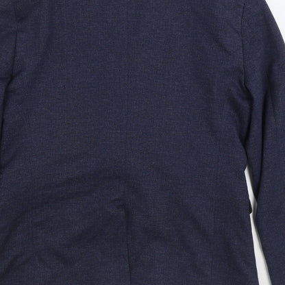 New Look Mens Blue Polyester Jacket Suit Jacket Size 38